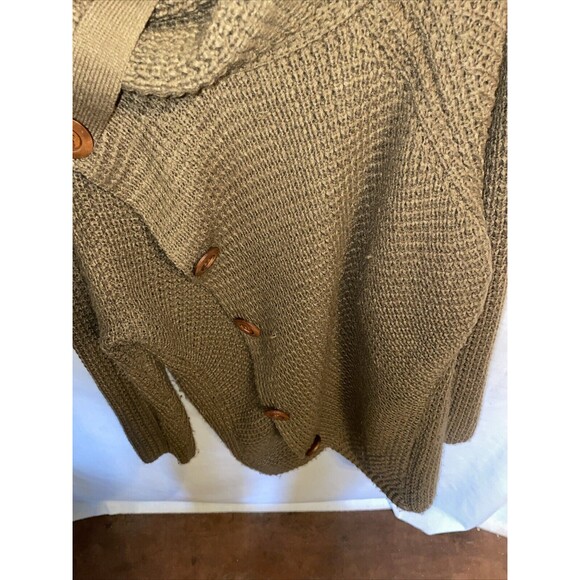 Grecerelle Women’s Wrapover Cardigan Size XL Brown Acrylic Going Out Party Style - Picture 7 of 12